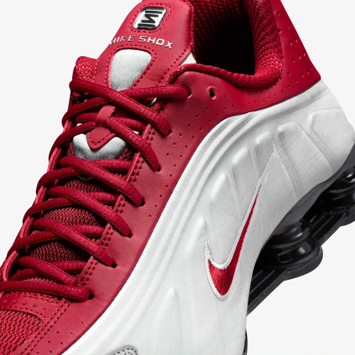 Shox R4 - Branco Vermelho